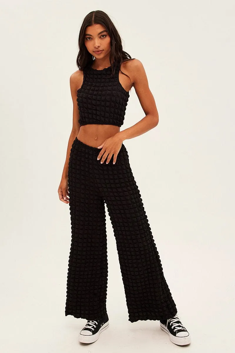 Black Wide Leg Pants sold by Ally Fashion