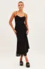 Black Maxi Dress Sleeveless Gathering Bust Mesh sold by Ally Fashion