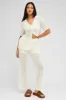 White Knit Pants Wide Leg Crochet sold by Ally Fashion
