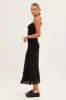 Black Maxi Dress Sleeveless Gathering Bust Mesh sold by Ally Fashion