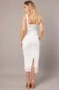 White Midi Dress Sleeveless Lace sold by Ally Fashion