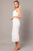 White Midi Dress Sleeveless Lace sold by Ally Fashion