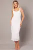 White Midi Dress Sleeveless Lace sold by Ally Fashion