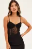 Black Lace Bodysuit Singlet sold by Ally Fashion