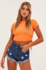 Blue Denim Shorts High Waist Ripped sold by Ally Fashion
