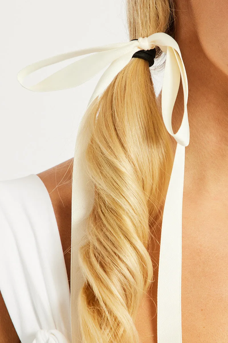White 2 Pack Hair Bows sold by Ally Fashion product image thumbnail 2