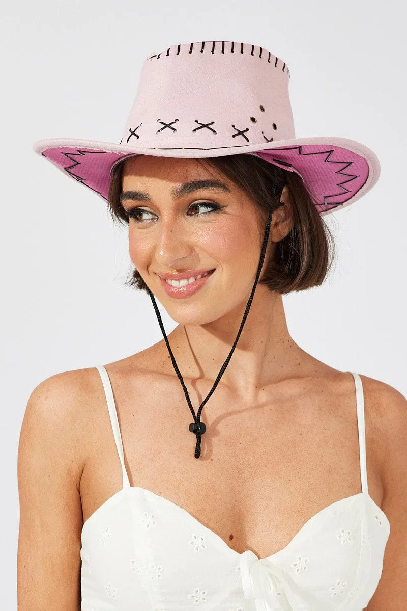Pink Cowboy Hat sold by Ally Fashion
