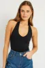 Black Supersoft Bodysuit Halter Neck sold by Ally Fashion