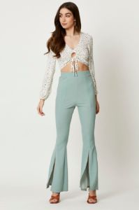 Polka Dot Keyhole Top sold by Ally Fashion