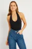 Black Supersoft Bodysuit Halter Neck sold by Ally Fashion