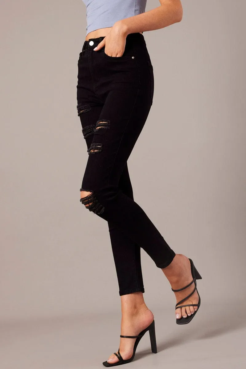 Black Skinny Jean High Rise sold by Ally Fashion