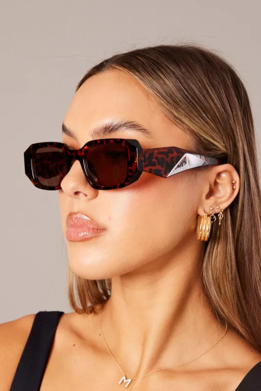 Brown Fashion Sunglasses made by Ally Fashion