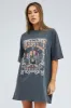 Black Tee Short Sleeve Round Neck Graphic Print sold by Ally Fashion
