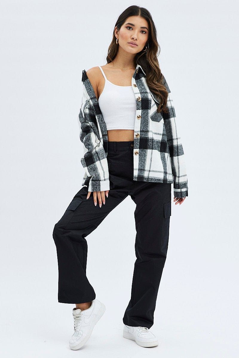 Black Cargo Pants High Rise sold by Ally Fashion