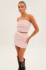 Pink Textured Mini Skirt sold by Ally Fashion