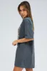 Black Tee Short Sleeve Round Neck Graphic Print sold by Ally Fashion