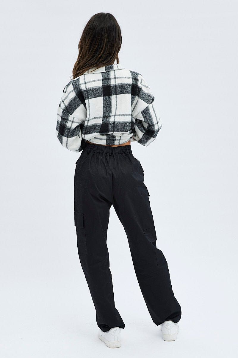 Black Cargo Pants High Rise sold by Ally Fashion product image thumbnail 5