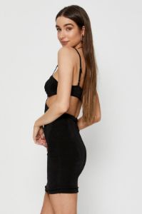Black Mini Dress Halter Neck sold by Ally Fashion