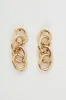 Metallic Circle Drop Earrings sold by Ally Fashion