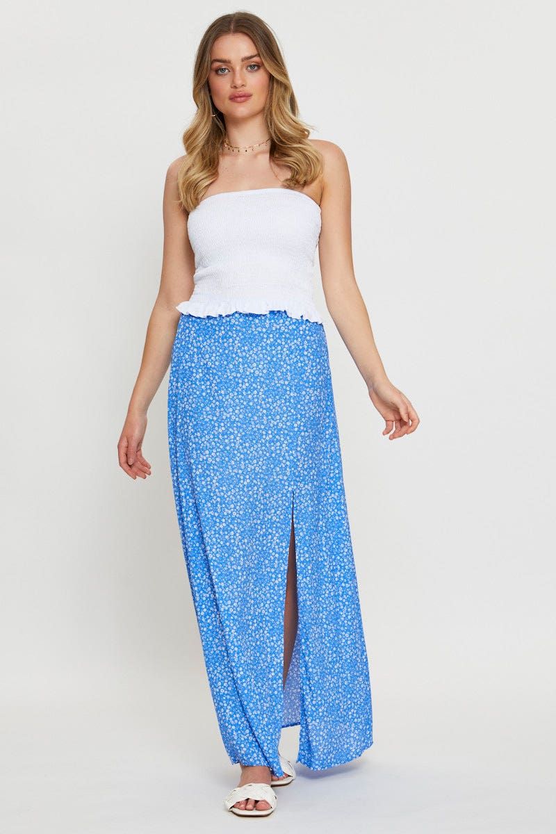 White Bandeau Top Sleeveless Shirring sold by Ally Fashion product image thumbnail 2