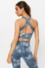 Multi Tie Dye Cross Back Sports Bra sold by Ally Fashion