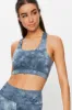 Multi Tie Dye Cross Back Sports Bra sold by Ally Fashion