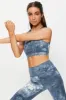 Multi Tie Dye Cross Back Sports Bra sold by Ally Fashion