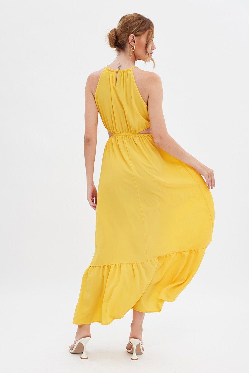 Orange Cutout Maxi Dress sold by Ally Fashion product image thumbnail 5