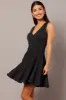Grey Knit Dress Sleeveless Fit and Flare sold by Ally Fashion