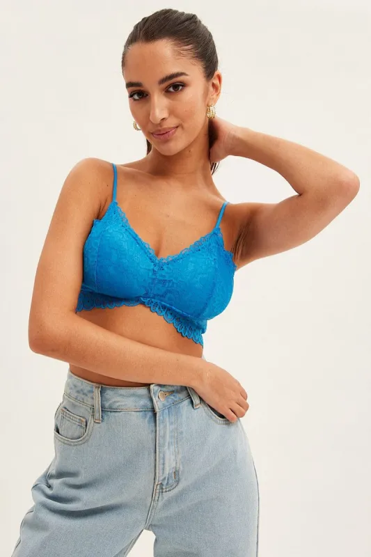 Blue Bralette Lace sold by Ally Fashion