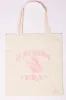 Pink Print Tote Bag Printed Happy Vibes sold by Ally Fashion