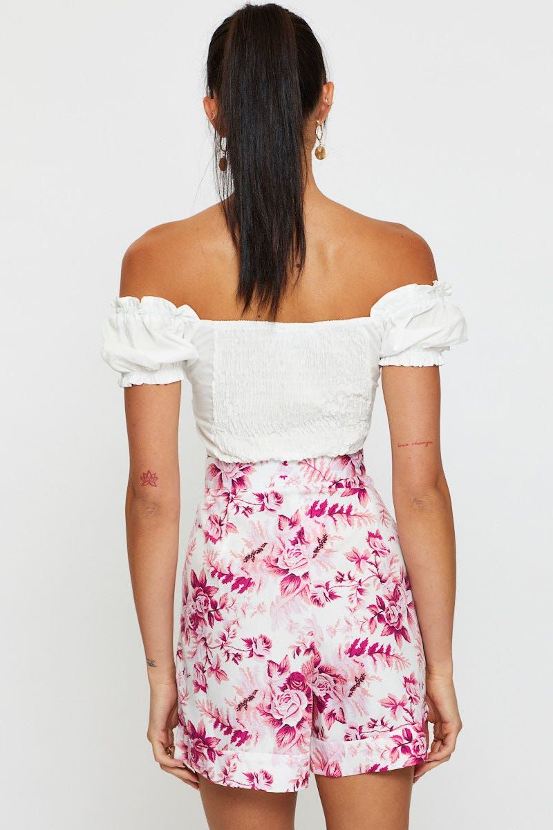 Print Mini Shorts High Rise sold by Ally Fashion product image thumbnail 5