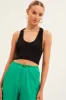 Black Seamless Crop Top Bralette sold by Ally Fashion