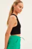 Black Seamless Crop Top Bralette sold by Ally Fashion