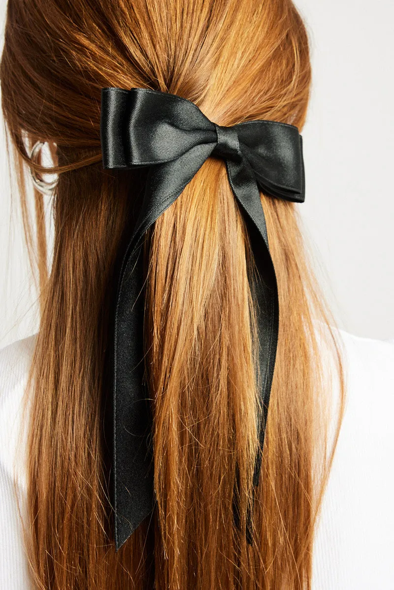 Black Bow Hair Clip sold by Ally Fashion