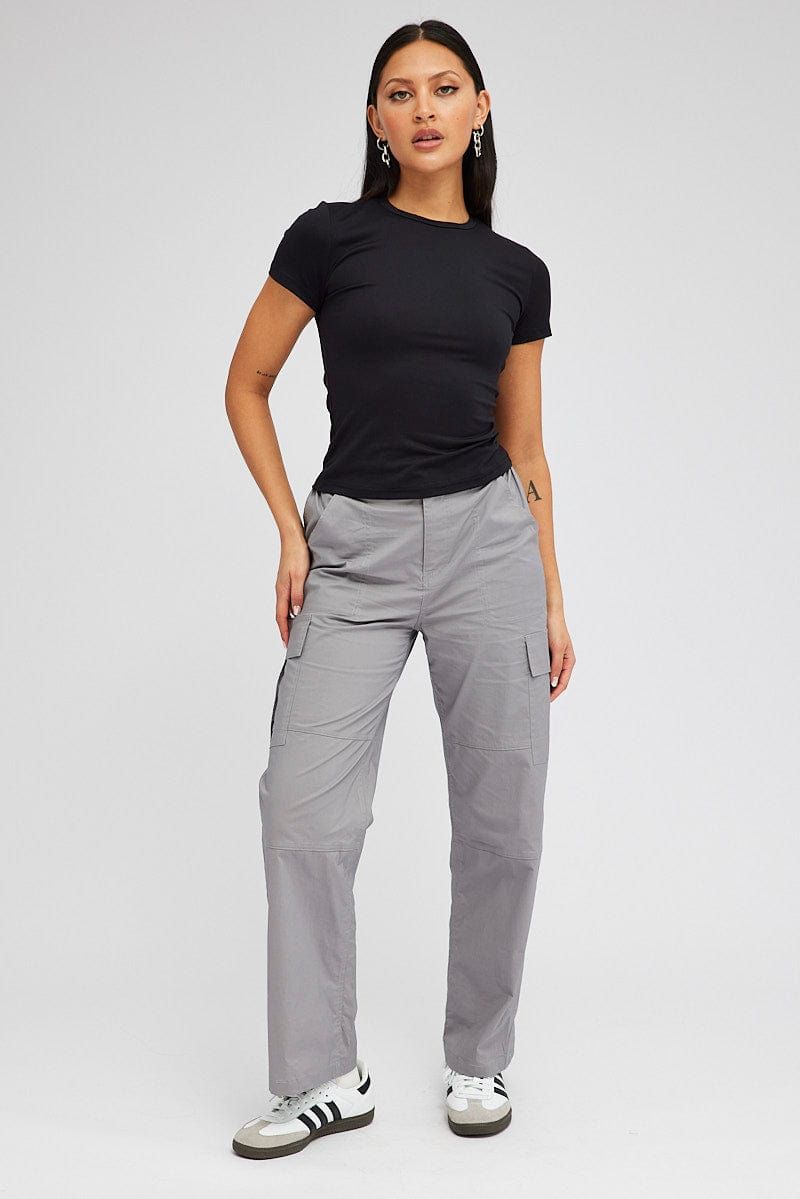 Black Supersoft Longline Top Short Sleeve sold by Ally Fashion product image thumbnail 2