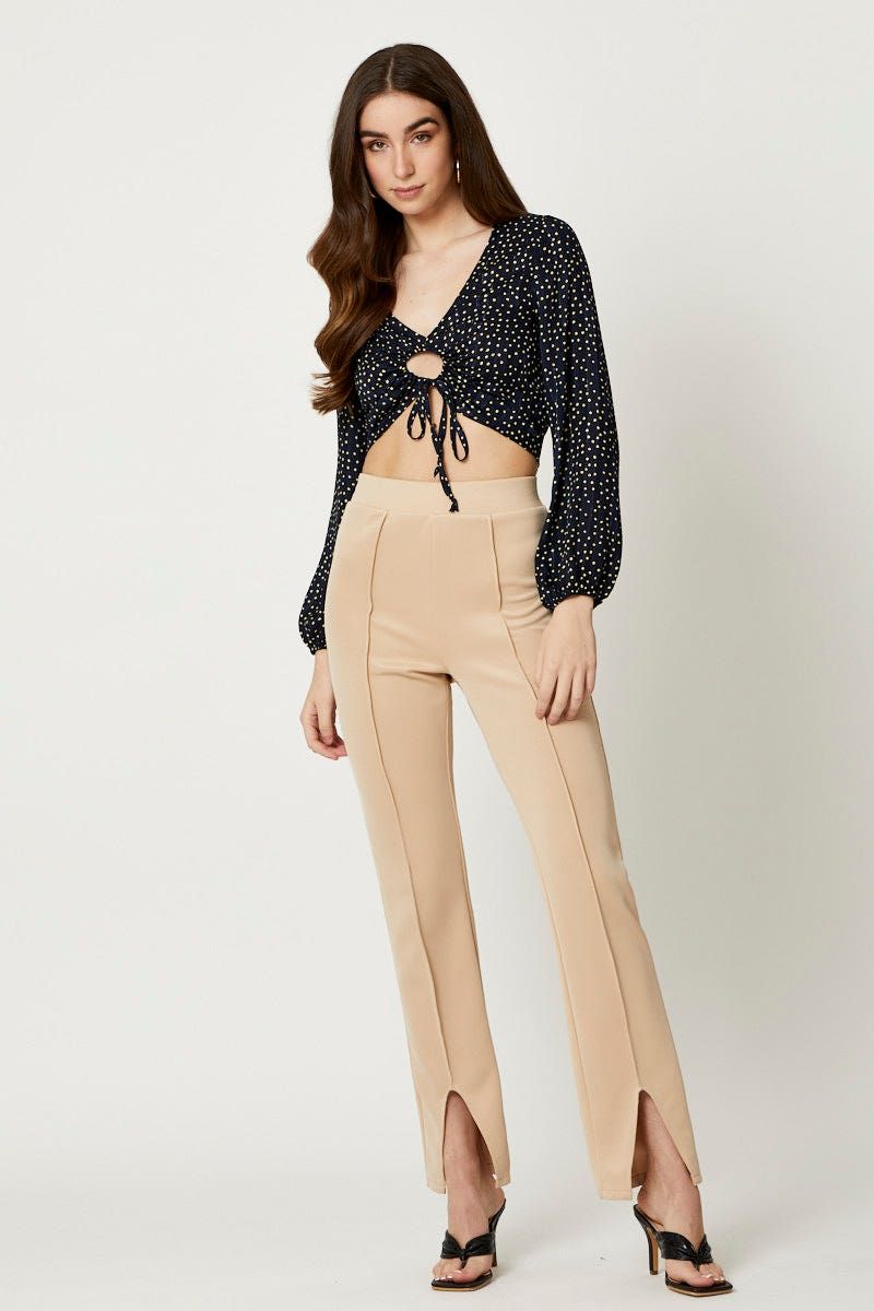 Polka Dot Keyhole Top sold by Ally Fashion product image thumbnail 2