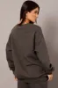 Grey Graphic Sweater Long Sleeve sold by Ally Fashion