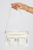 White Versatile Multi-Pocket Casual Shoulder Bag sold by Ally Fashion