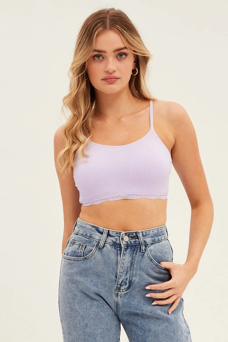 Purple Bralette Seamless sold by Ally Fashion product image thumbnail 3