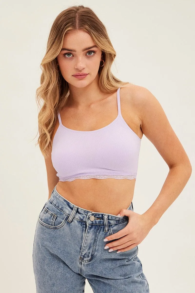 Purple Bralette Seamless sold by Ally Fashion