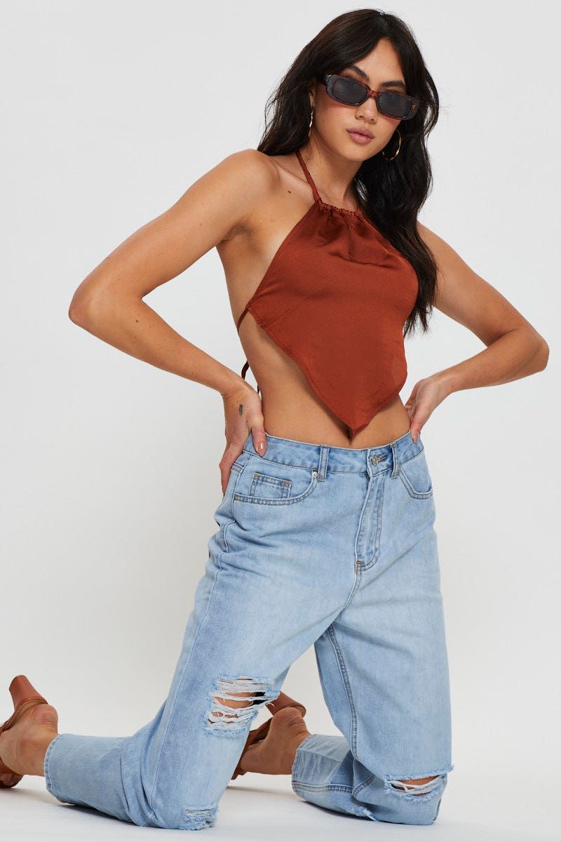 Blue Jeans Balloon Denim sold by Ally Fashion