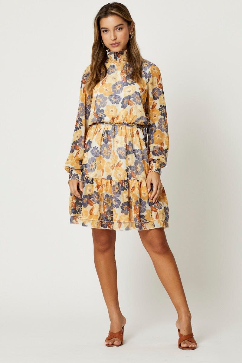 Print Mini Dress Long Sleeve Evening sold by Ally Fashion product image thumbnail 2
