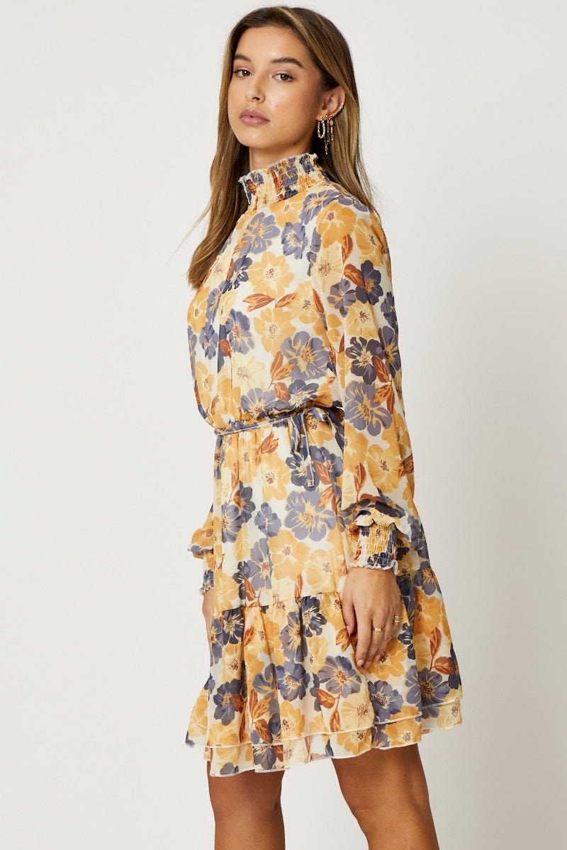 Print Mini Dress Long Sleeve Evening sold by Ally Fashion product image thumbnail 4