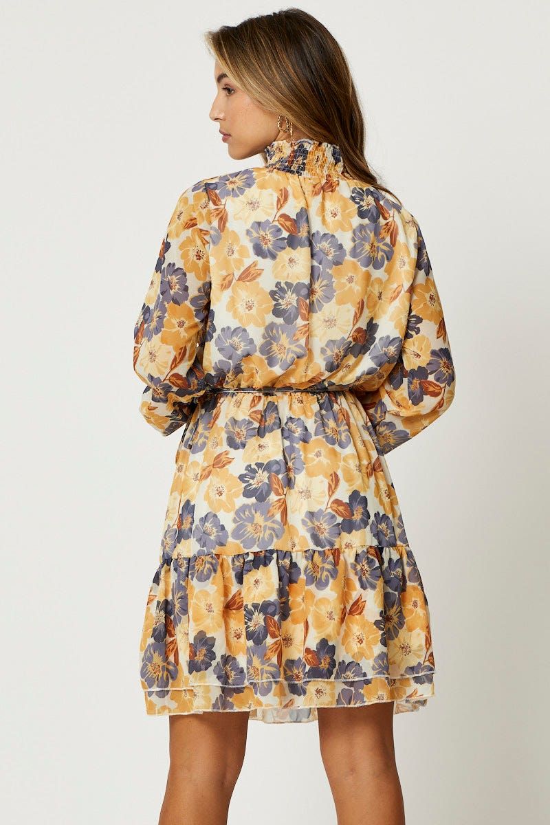 Print Mini Dress Long Sleeve Evening sold by Ally Fashion product image thumbnail 3