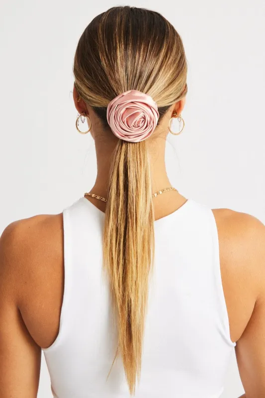 Pink Rosette Scrunchie sold by Ally Fashion
