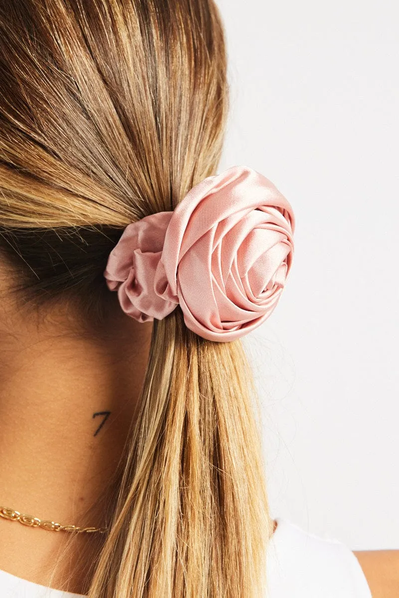 Pink Rosette Scrunchie sold by Ally Fashion product image thumbnail 2
