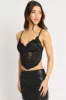 Black Lace Corset Top sold by Ally Fashion