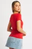 Red Supersoft Top Short Sleeve sold by Ally Fashion