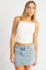White Sleeveless Tank Supersoft sold by Ally Fashion